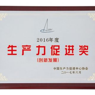 2017年獲全國生產(chǎn)力促進(jìn)創(chuàng  )新發(fā)展獎